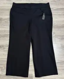 New Lane Bryant Women Pull On Ponte Classic Stretchy Trouser Black  22/24 Short