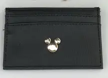 Disney Mickey Mouse Black 4 pocket Credit Card ID Holder Wallet