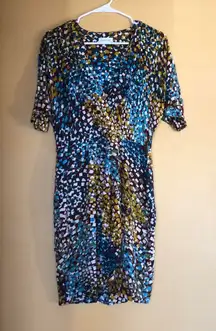 Colorful Short Sleeve Shirt Dress 6