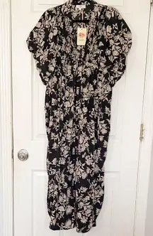 Entro Black and Cream Floral Dress