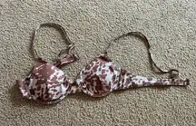 Alamae Cow Print Bikini Top