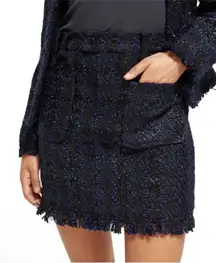 Scotch & Soda Tweed Mini Skirt - Black and Blue size XL