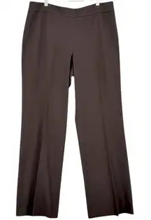 Talbots Classic Fit Sz‎ 14 Brown Straight Leg Dress Pants Career Work