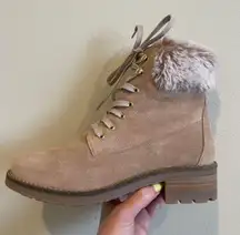 Antonio Faria Lexi Boots Tan Fur Brand New Women’s 7.5 