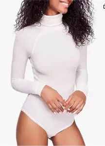 Intimately Free People All You Want Thermal Waffle Bodysuit Ivory Size Small NWT