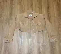 BDG Beg Tan Jean Jacket Cropped