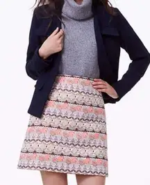 NWT Shimmer Mosaic Shift Skirt Patterned Brocade Mini - Sz 10