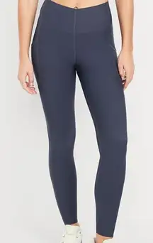 Old Navy High-Waisted Power Soft Sculpt 7/8 Leggings Dusk Navy Blue Small NWOT