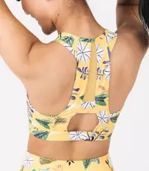 Floral Reflective Light n Tight Mesh Bra Size Small