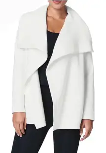 Spanx AirEssentials Cardigan Women Medium Ivory Open Wrap Jacket Athleisure