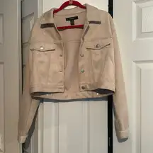 Never Worn Forever 21 Faux Suede Bomber Jacket