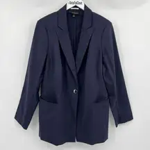 Lane Bryant The Bryant Blazer Navy Blue One Button Stretch Women’s Plus Size 20