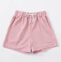 Baby Pink Drawstring Shorts