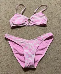 Pink Key Hole Bikini Set