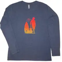 Kenny Chesney Trip Around The Sun Tour 2018 Blue Heather Concert T-shirt Size M