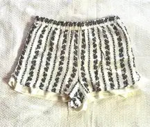 Charlotte Russe White Floral Shorts