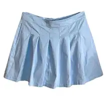 American Eagle Pleated Mini Skirt With Pockets Baby Blue Women’s Size 12