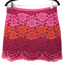 Juicy Couture Black Label Lace Mini Skirt Tri color