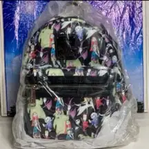 Disney nightmare before Christmas character aop Loungefly mini backpack NWT