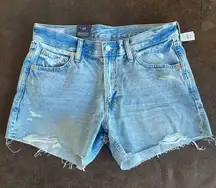 NWT  Low Stride Cut-Off Jean Shorts / Size 28