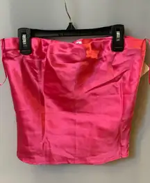 Reformation Pink Spritz Strapless Silk Top - Women's - Silk size small NWOT