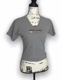 Vintage Russell Athletic Boston College Eagles Cropped V-Neck T-Shirt Women’s Sm