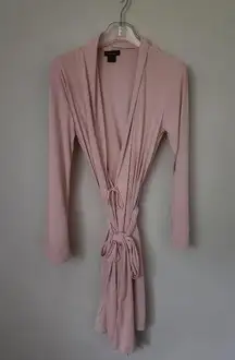 NATORI | Lux silky  robe blush pink sz XS