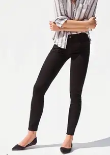 Anthropologie Pilcro and the Letterpress High-Rise Denim Black Legging Jeans