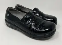 Alegria Keli Professional Clog Black Leaded Glass Leather KEL-7623 EU 38 Size 8‎