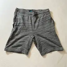 Gray Biker Shorts with Pockets