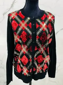 Dressy sequined sweater for holidays🎄