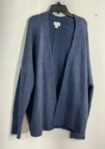 Womans Old Navy Medium Blue Long Sleeve Open Front Cardigan Sweater