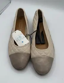 Time And Tru Women’s Beige Slip On Flats NWT Sz 9