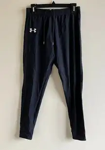 Under Armour UA  Black Crop Pants Compression Heat Gear Womens‎ Size L Athletic