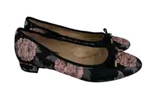 Kelly & Katie Elerana Women's Black Pink Designer Floral Slip On Loafers Sz 9