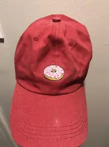 Burgundy Donut Cap