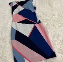 Vince camuto colorblock sleeveless dress 6