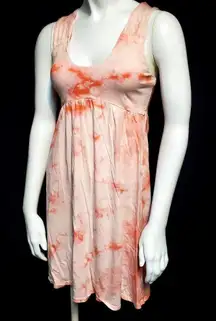 Soybu Pink & Orange Tie Dye Dress (Small)