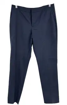 Zara Basic‎ Women's Size 6 Career Office Navy Trouser Pants Polyester Blend