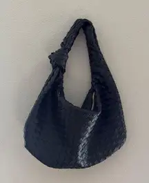 Urban Expressions Black Textured Hobo Bag
