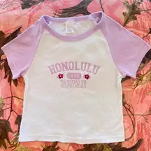 y2k honolulu hawaii island girl ringer tee