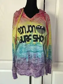 Ron Jon  SURF SHOP RAINBOW MARLED BEACH HOODIE