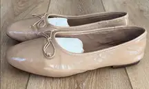 H&M ballet flat Leather Cutr size 40/ 9 beige