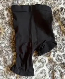 SKIMS Black Left Leg Cut Out Shapewear Shorts