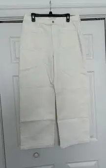 Madewell The Perfect Vintage Wide-Leg Jean w/Patch Pockets Vintage Canvas Sz 32