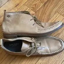 Women's Sperry Top-Sider Saltash Mid Sand Leather Ankle Boots‎ STS82112 Size 8