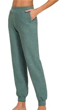 Zenana Cotton‎ Slub Jogger Pants