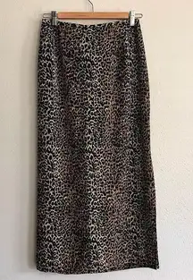 Savion Midi Vintage Leopard/Cheetah Print Skirt Size 8