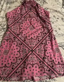 Pink bandana dress size L dolls kill