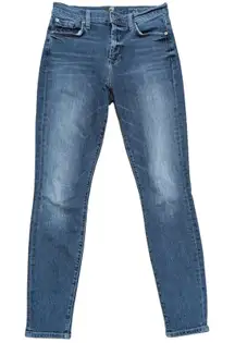 7 For All Mankind Jeans Womens 27 High Waist Ankle Skinny Denim Pants‎ Stretch